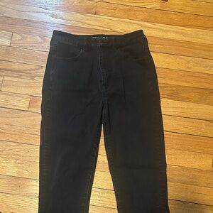 American Eagle Outfitters Black Highest Rise Jegging 8 Long Tall Super Stretch X
